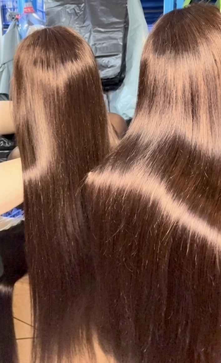 13*4 straight wig brown color