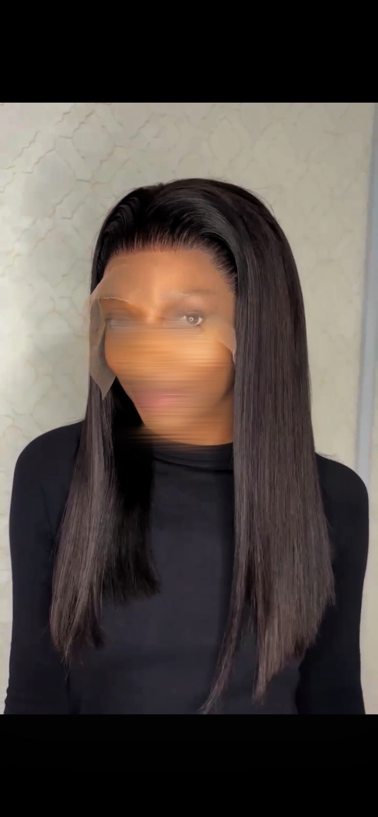 13*4 SDD black human hair wig