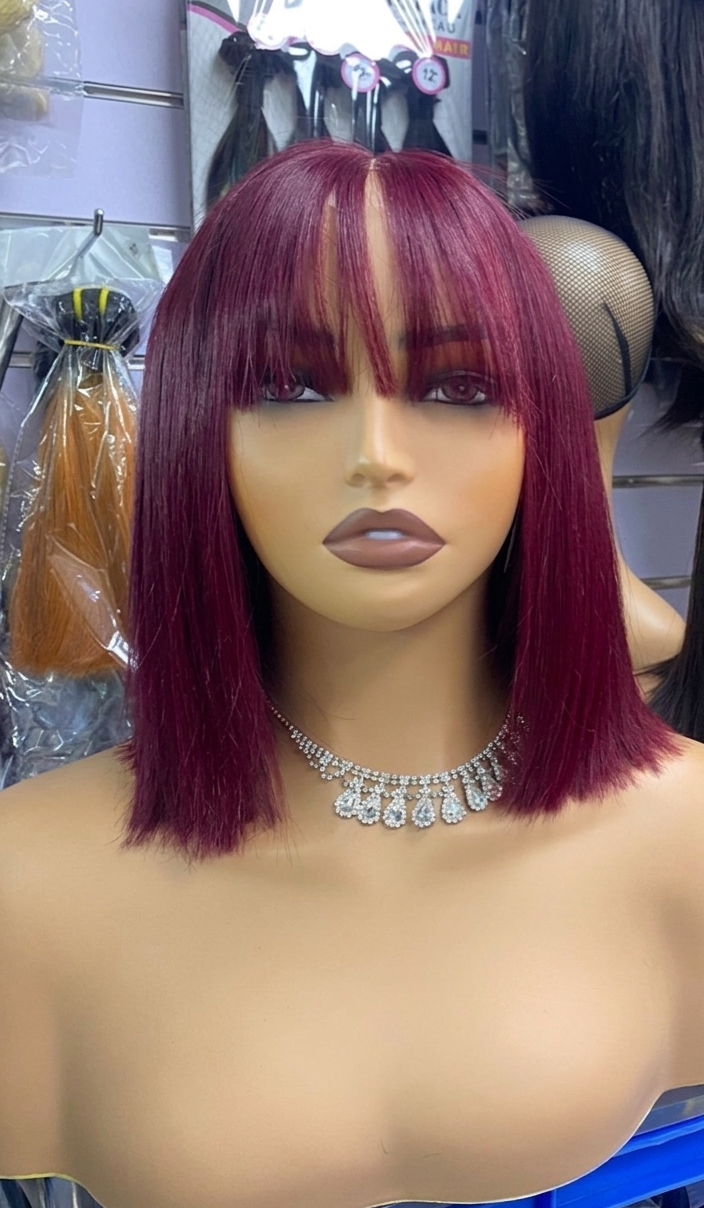 Fringe SDD human hair wig 12inch & 14 inch