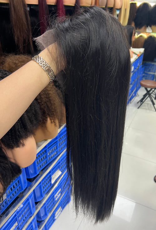 13*4 SDD black human hair wig