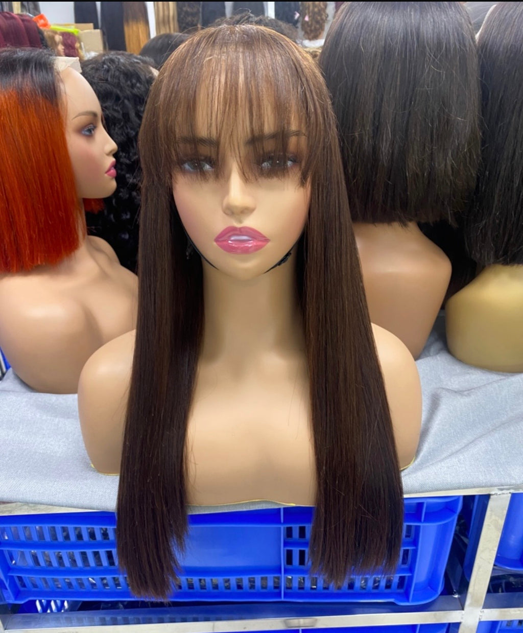 Fringe SDD human hair wig 22 inch