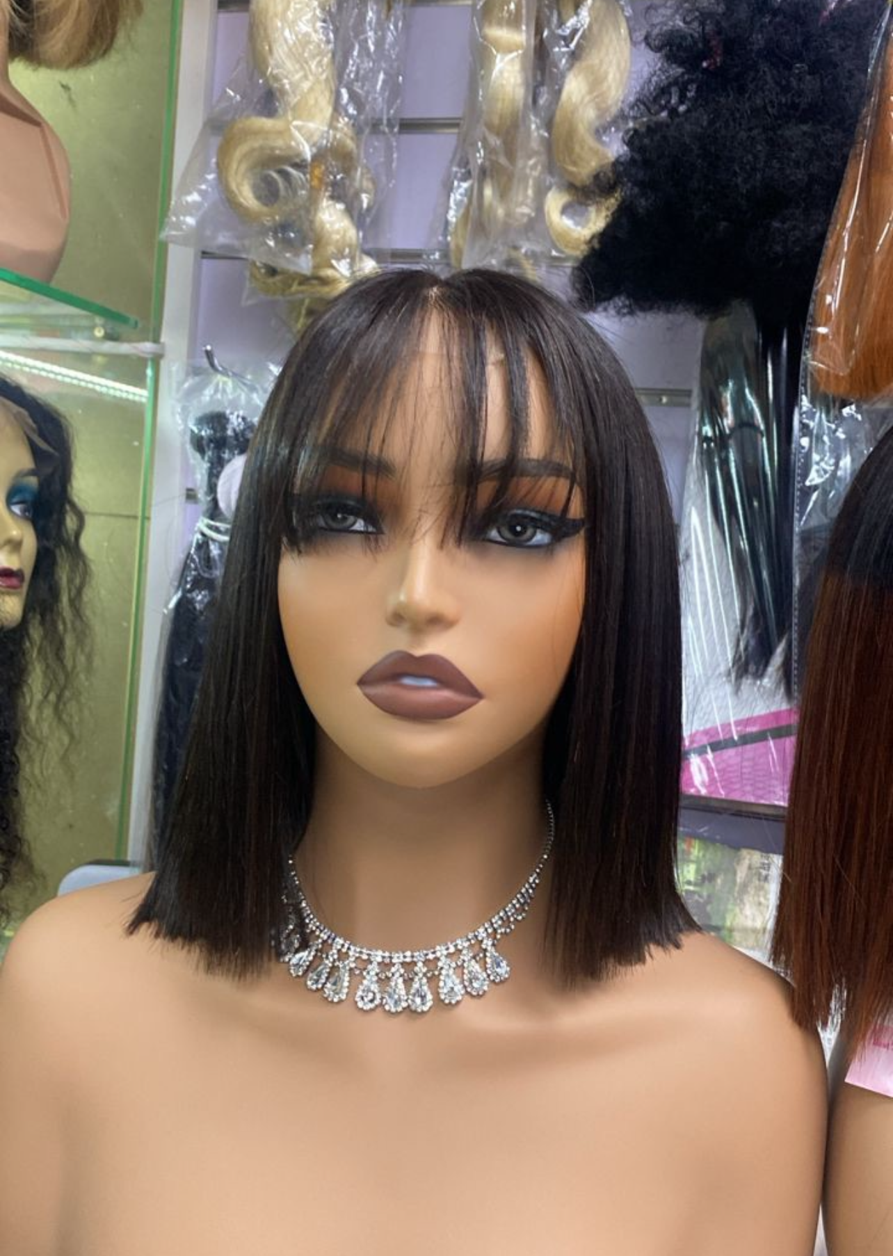 Fringe SDD human hair wig 12inch & 14 inch